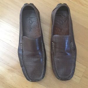 Mens Clarks leather loafers